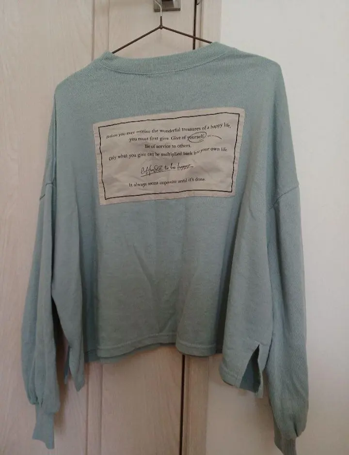 Thumbnail of Mint Green Balloon Sleeve T-shirt