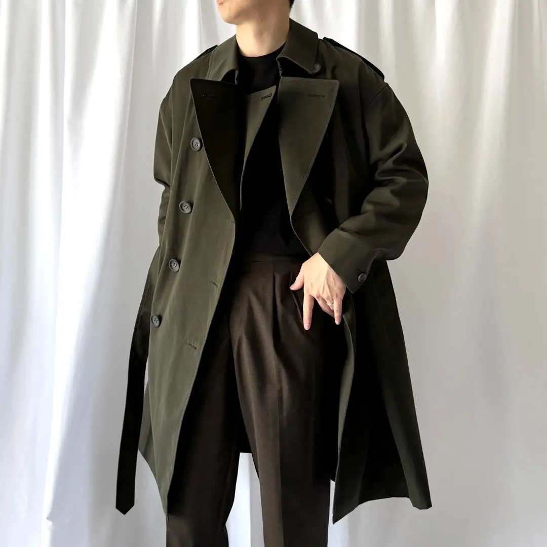 リラクス RERACS ウール トレンチ コート ブラック gufo presents STYLED 2024 F/W 』 | gufo