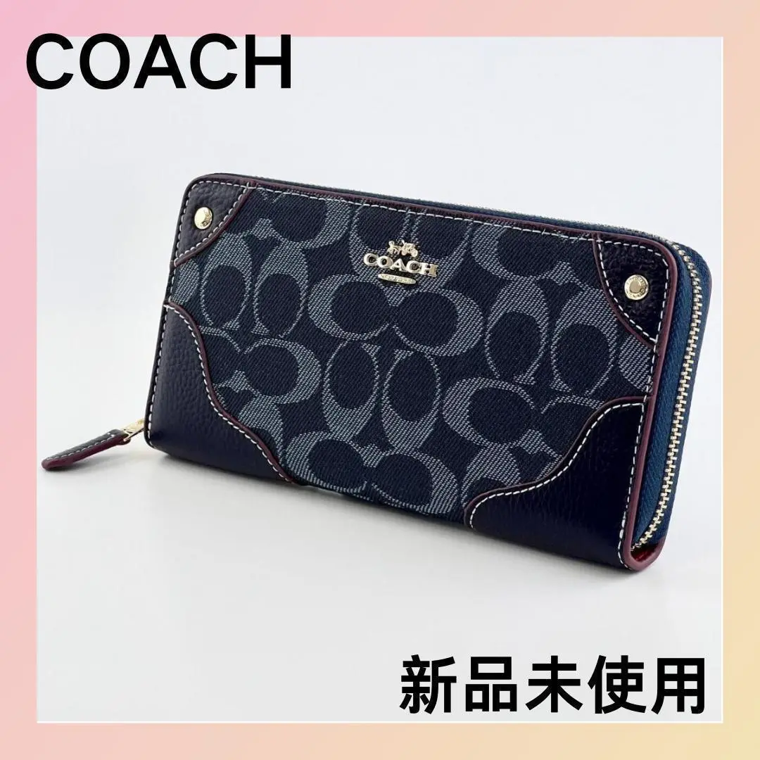 COACH 長財布 ネイビー F53769 楽天市場】コーチ 長財布 COACH ラウンドファスナー