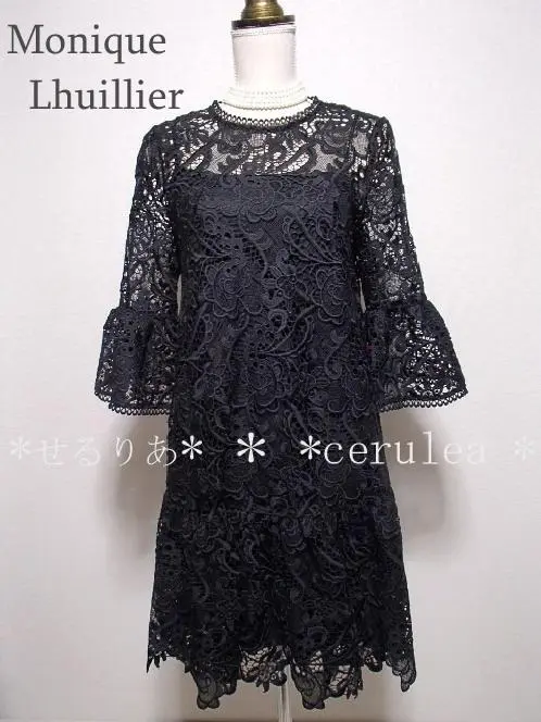 新品☆モニークルイリエ☆豪華☆フローラル刺繍レース☆ドレスワンピース 楽天市場】フラワー刺繍レースワンピース/結婚式・お呼ばれ対応