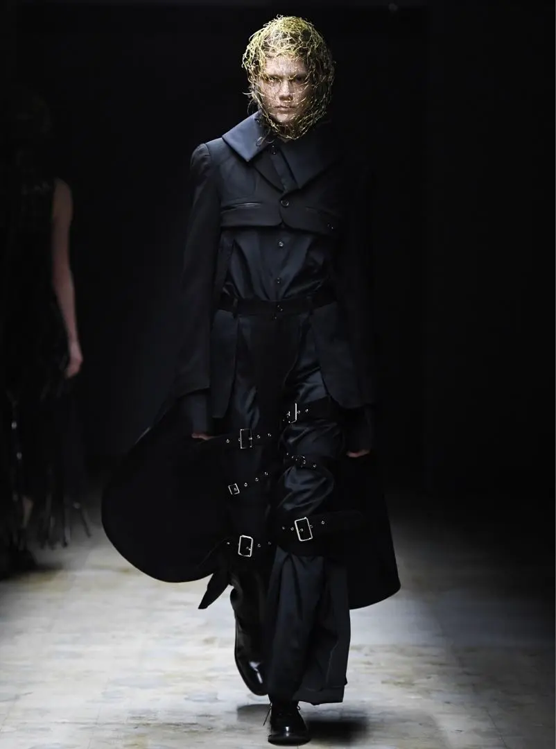 noir kei ninomiya パンツ（その他） 黒 2019324S0145 noir kei ninomiya(ノワールケイニノミヤ) サスペンダー付パンツ