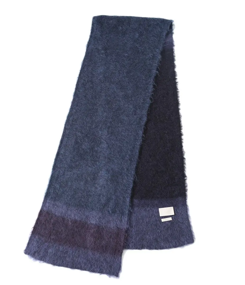 YOKE ヨーク 23AW モヘア混紡 ストライプマフラー YOKE 23AW 大人気モヘアニットシリーズ他 8月26日(土)新作発売