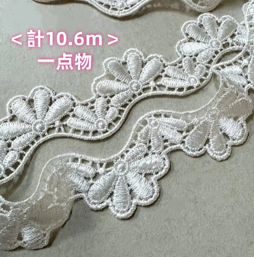 ＜單品＞波浪型 化學蕾絲 共10.6米 的縮圖