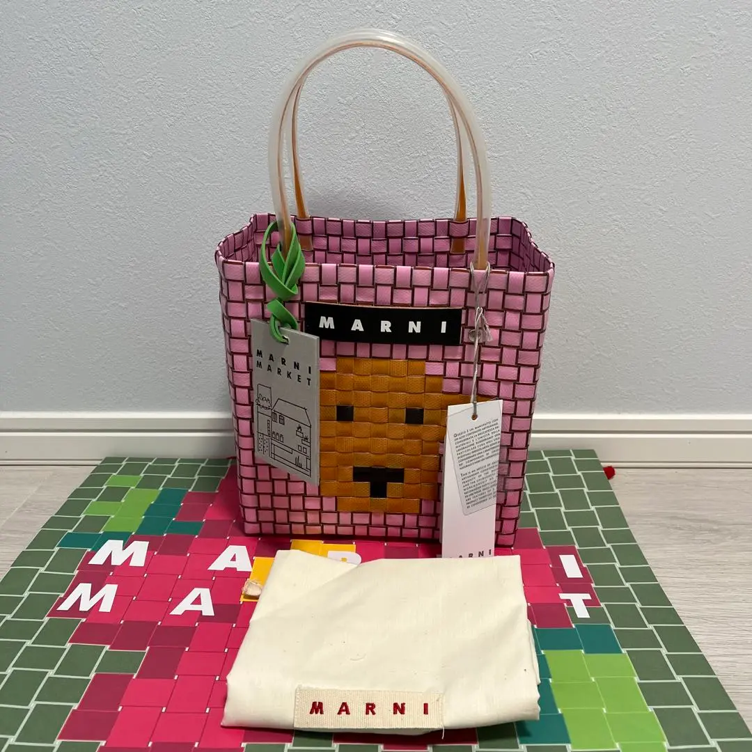 MARNI マルニマーケットトートバッグ ⭐︎ピンクドッグ⭐︎新品 2025年最新】マルニ ピンクドッグの人気アイテム - メルカリ