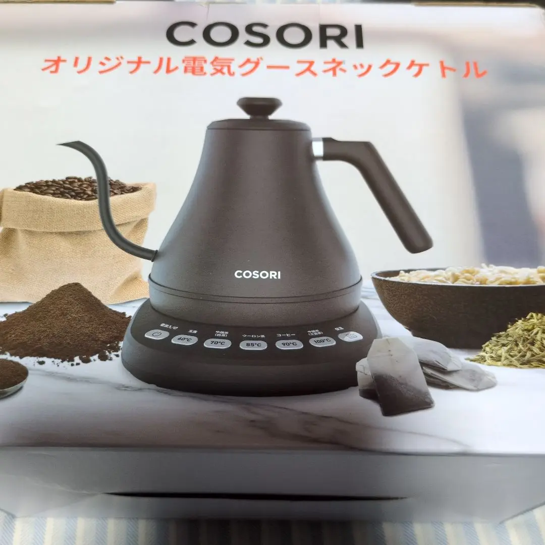 コソリ電気ケトル　COSORI グースネック電気ケトル C0108-NK Amazon.co.jp: スマホ対応機種 COSORI(コソリ) スマート電気