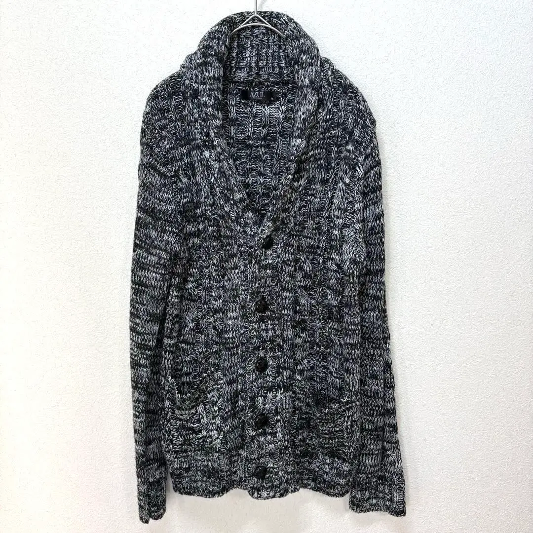 AZUL PRIMERA 翻領針織外套 杢灰色 M 號 男士 的縮圖