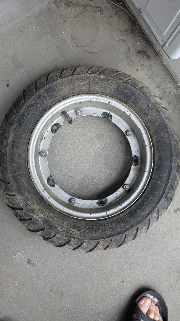 ベスパvespa150gs星型ホイール旧タイプMICHELIN 3.50-10