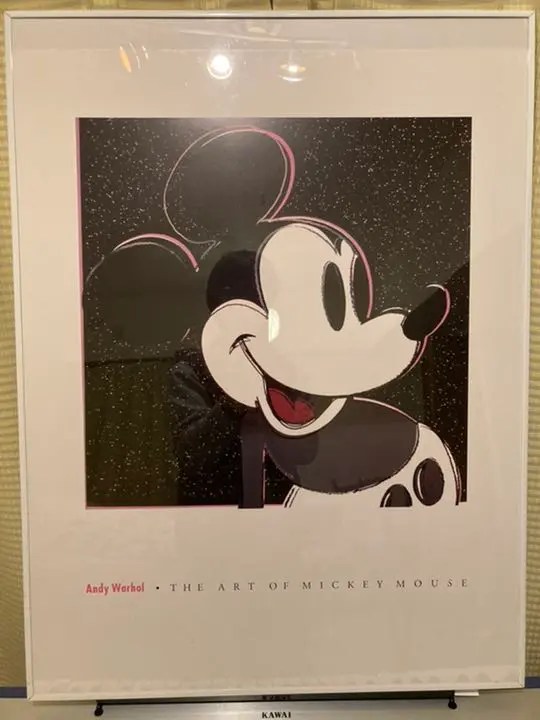 入手困難30年前発行　アンディウォーホールポスター「ミッキーマウス」 入手困難30年前発行アンディウォーホールポスター「ミッキー