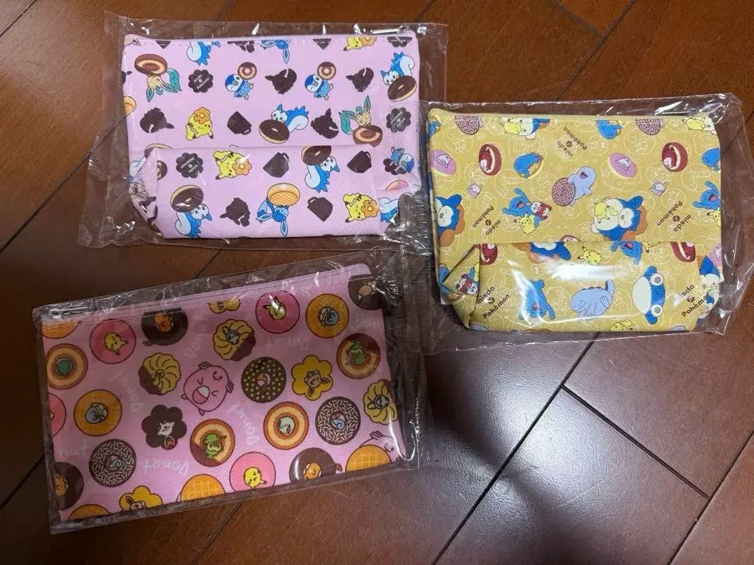 Thumbnail of Mister Donut Pokémon Pouches - Set of 3