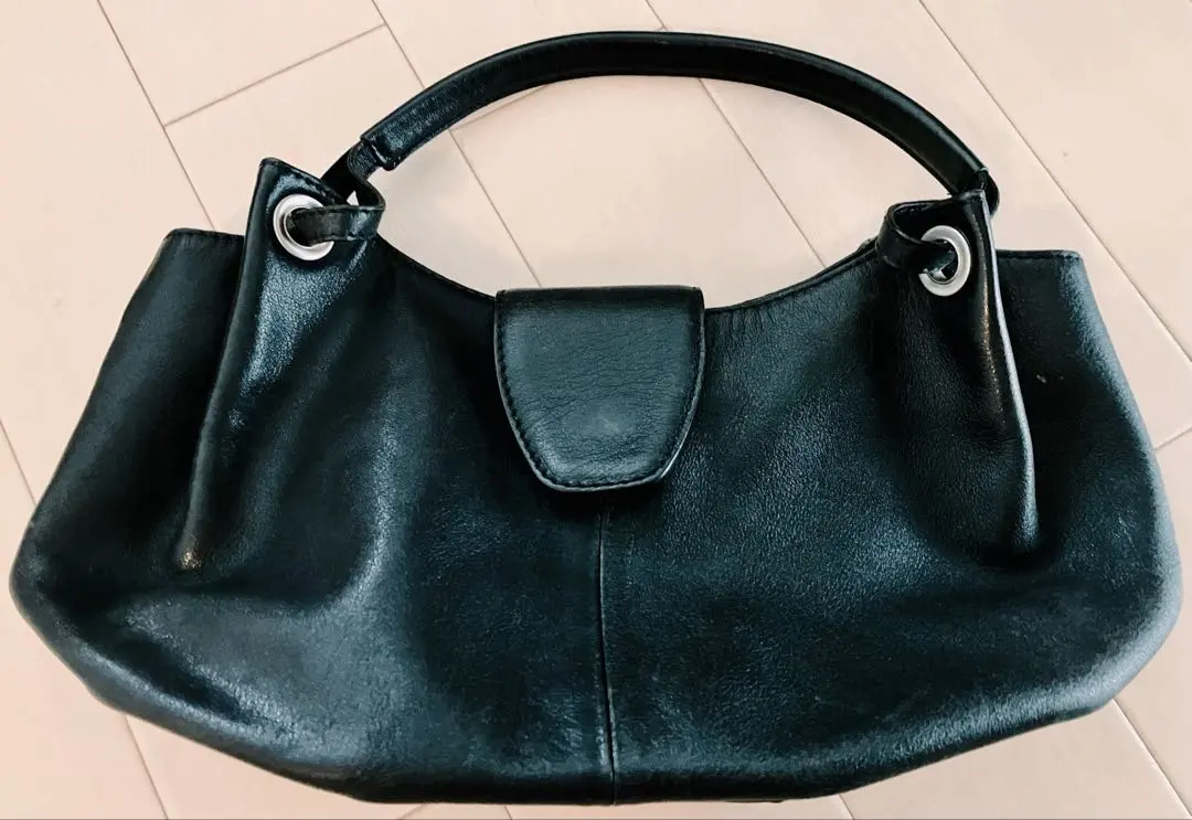 土屋鞄 黑色皮革 手提包 美品 的縮圖