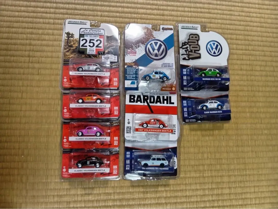 【９台セット】グリーンライト　フォルクスワーゲン ビートル　1/64 Amazon | GREENLIGHT 1:64スケール 「フォルクスワーゲン