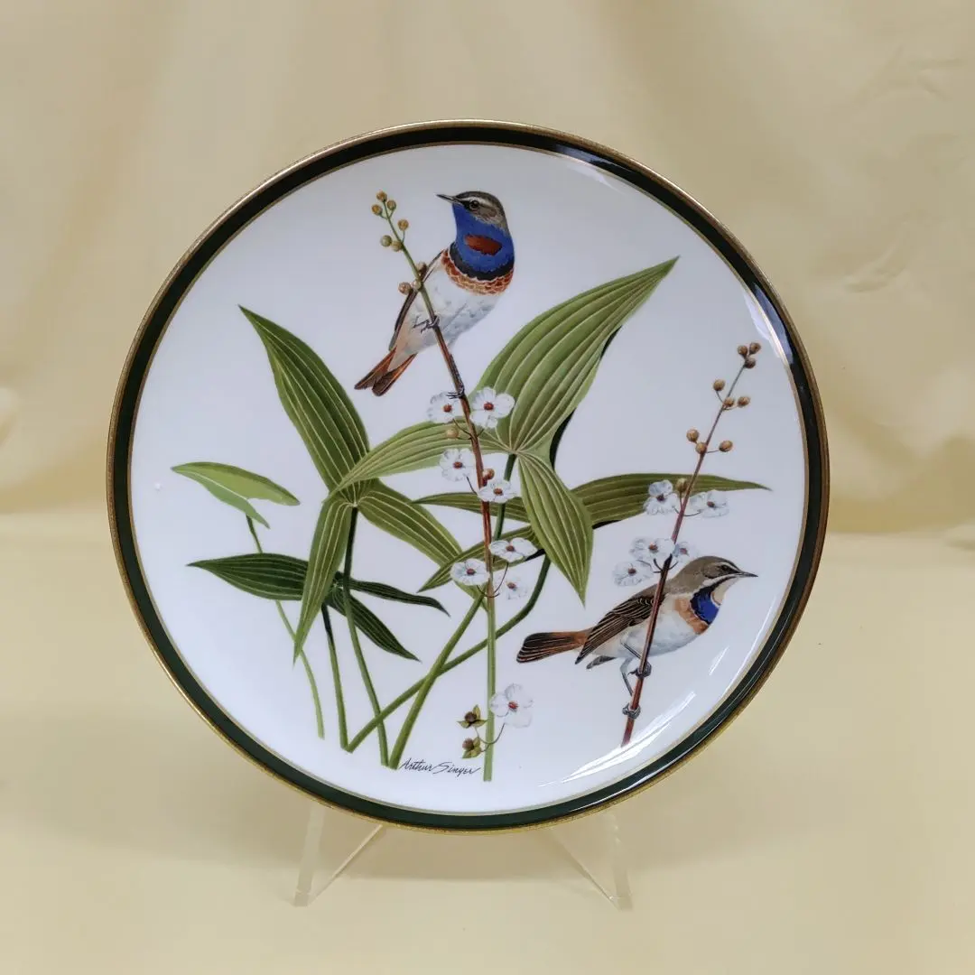 希少★ウェッジウッド製 鳴き鳥シリーズ飾り皿 WEDGWOOD - 激レア☆ウェッジウッド社製 1977年世界の鳴き鳥