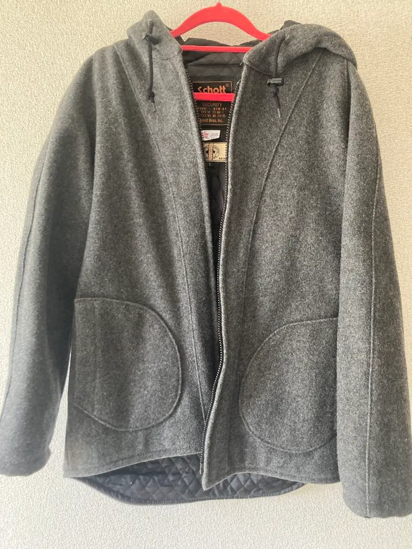 【schott】ウールメルトンノーカラージャケット【美品】 schott】ウールメルトンノーカラージャケット【美品】 - メルカリ