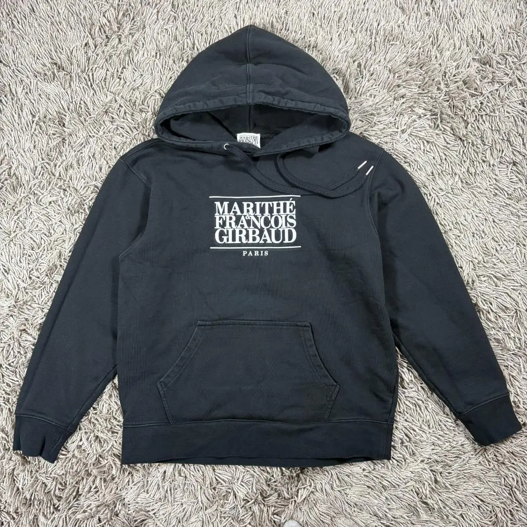 Marithe + Francois Girbaud クラシックロゴ パーカー MARIHE☆W CLASSIC LOGO CROP HOODIE ZIPUP (Marithe + Francois