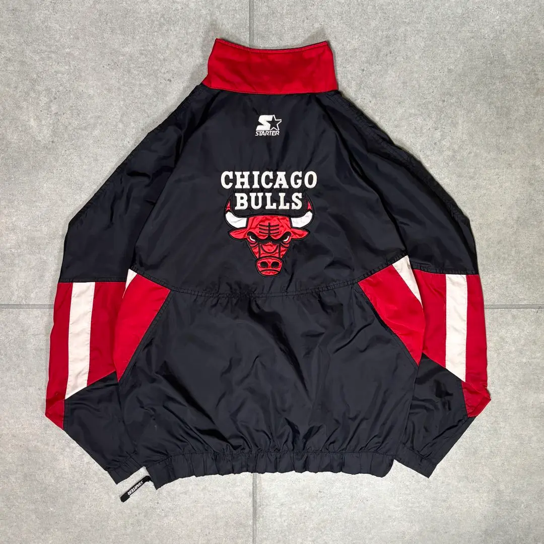STARTER NBA シカゴブルズ ナイロンジャケット ハーフジップブルゾン 2025年最新】chicago bulls ブルゾンの人気アイテム - メルカリ