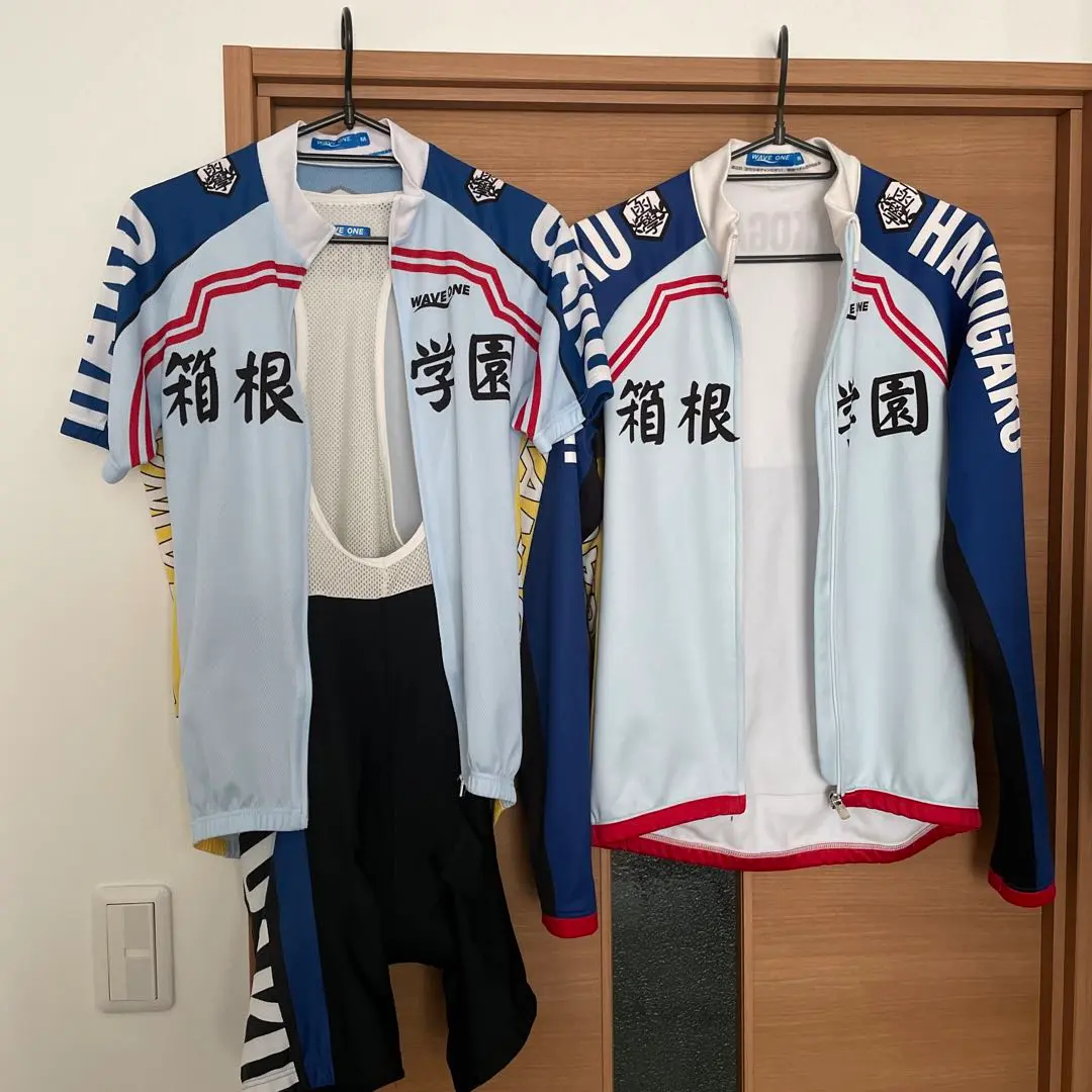 公式 箱根学園　弱虫ペダル Mサイズ　ジャージ　セット　グローブ　ビブパンツ 公式 箱根学園弱虫ペダル Mサイズジャージセットグローブビブパンツ