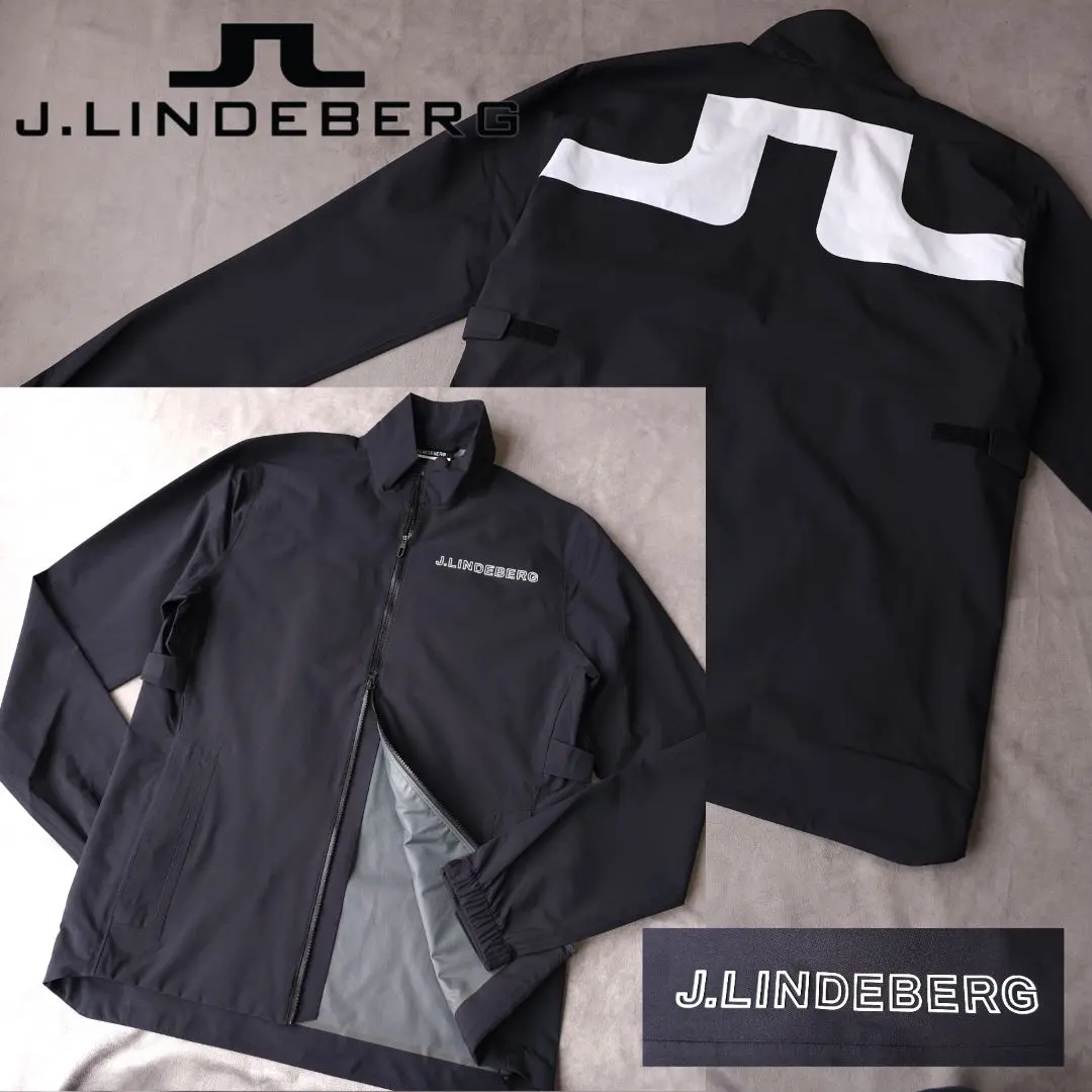 J.LINDEBERG レインウェアセット ブラック/ホワイト m62132515187_1.jpg?1731363279