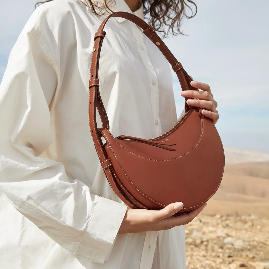 polene ポレーヌ Nodde ショルダーバッグ コニャック Polène | バッグ - Nodde Hobo - コニャック スムース