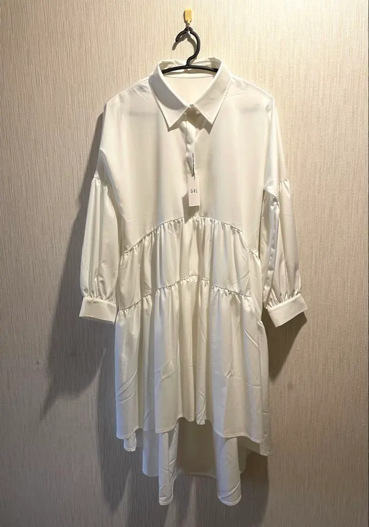 Thumbnail of GRL Spring White Tiered Tunic - Popular Now!