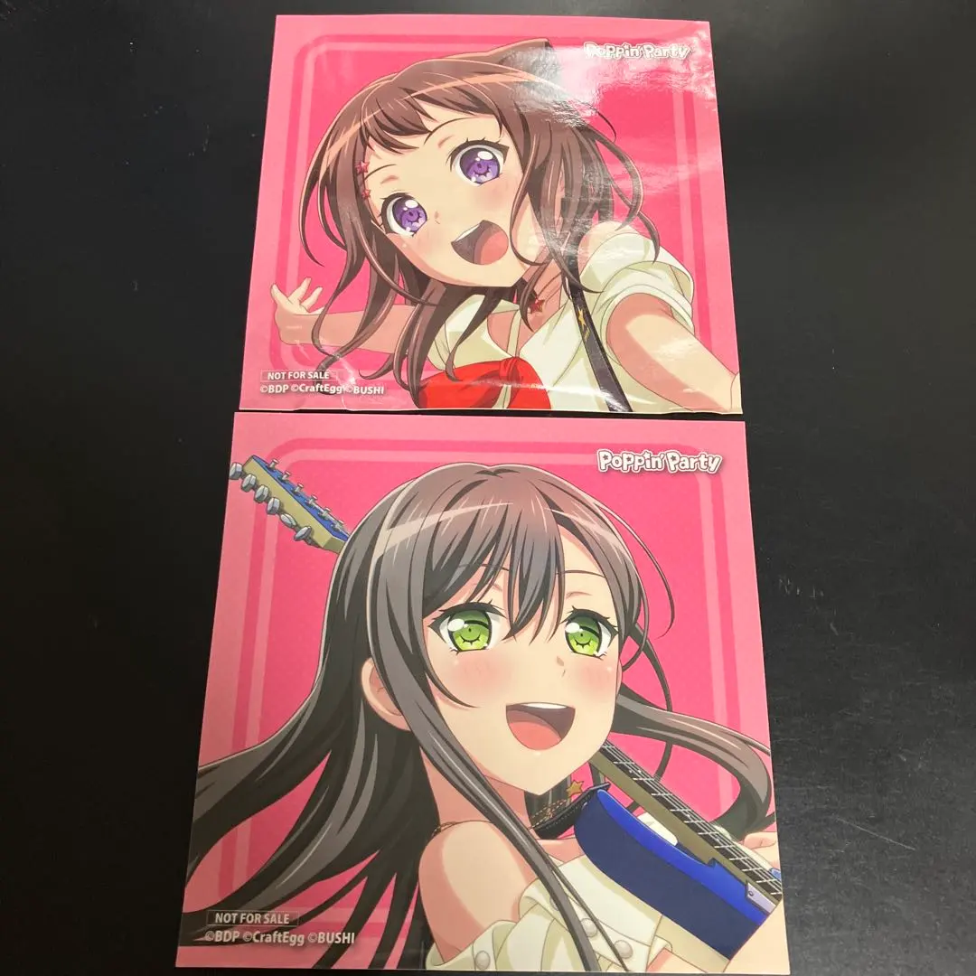 Thumbnail of Anonymous Delivery ★ Poppin'Party Rare ★ Special Jacket Illustration Stickers 2-Piece Set Tae & Kasumi