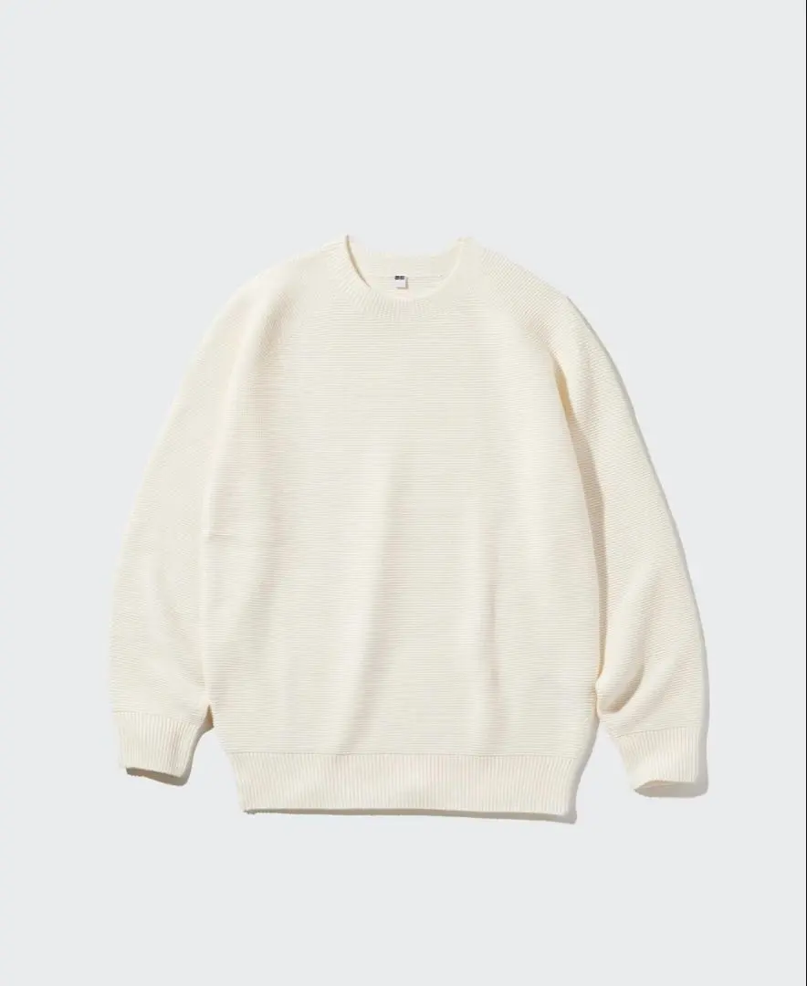 UNIQLO 華夫格紋上衣 白色 XL 的縮圖