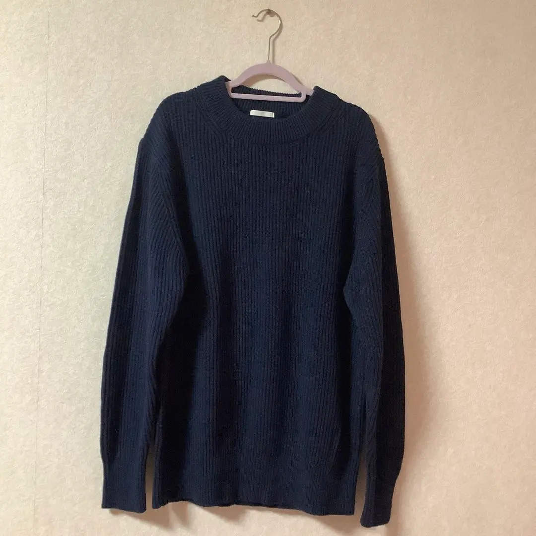 Thumbnail of GU Crew Neck Rib Knit Sweater Long Sleeve Men's