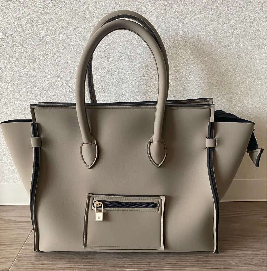 未使用級 save my bag グレー トートバック　ポルトフィーノ SAVE MY BAG(セーブマイバッグ) / ポルトフィーノ/トートバッグ