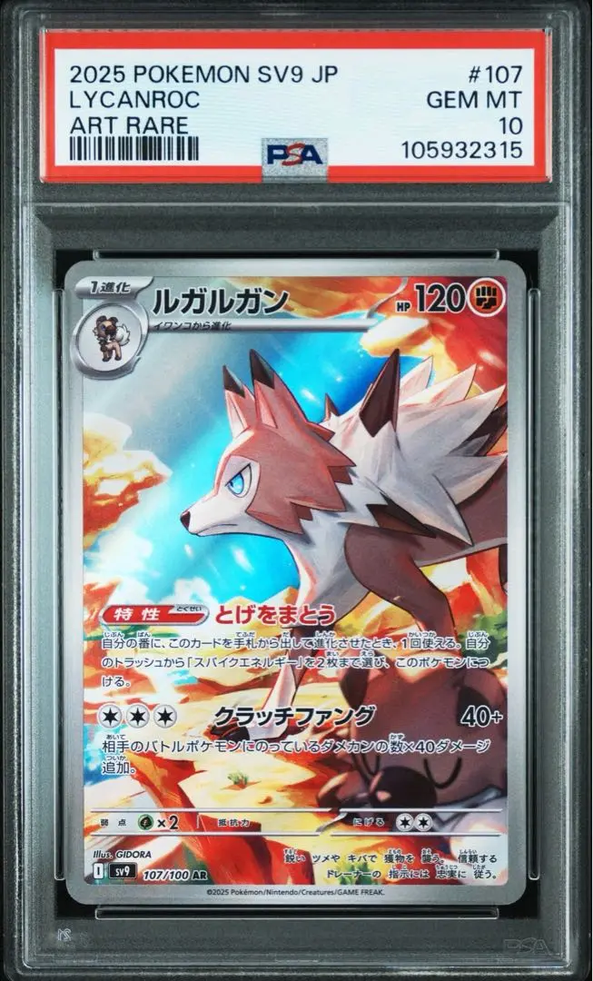 ★PSA10 連番★ ルガルガン AR イワンコ CHR バトルパートナーズ ① イワンコ [SV9][051/100][C]の通販 | 最安値＆即日発送なら