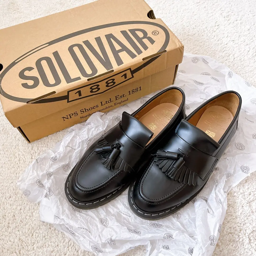 SOLLOVAIR ソロベアー タッセルローファー イングランド製 本革 レザー 2025年最新】solovair tassel loaferの人気アイテム - メルカリ