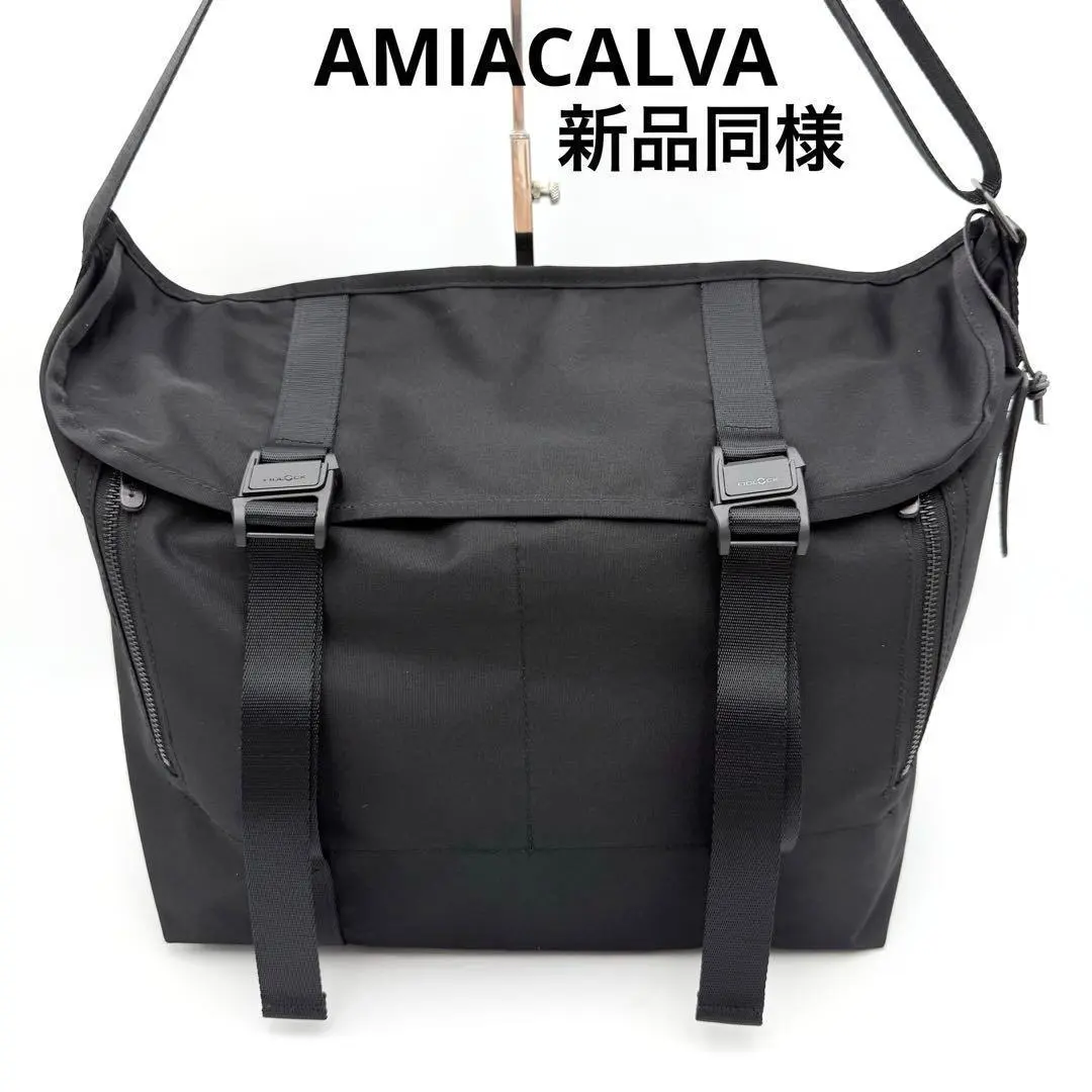 AMIACALVA×SHINZONE 別注 フラップ メッセンジャーバッグ Shinzone（シンゾーン）× AMIACALVA（アミアカルヴァ