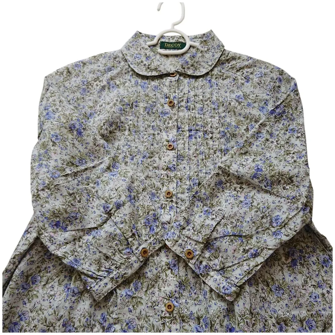 Thumbnail of Unused DECOY 3/4 Sleeve Tunic Blouse Floral Green Blue