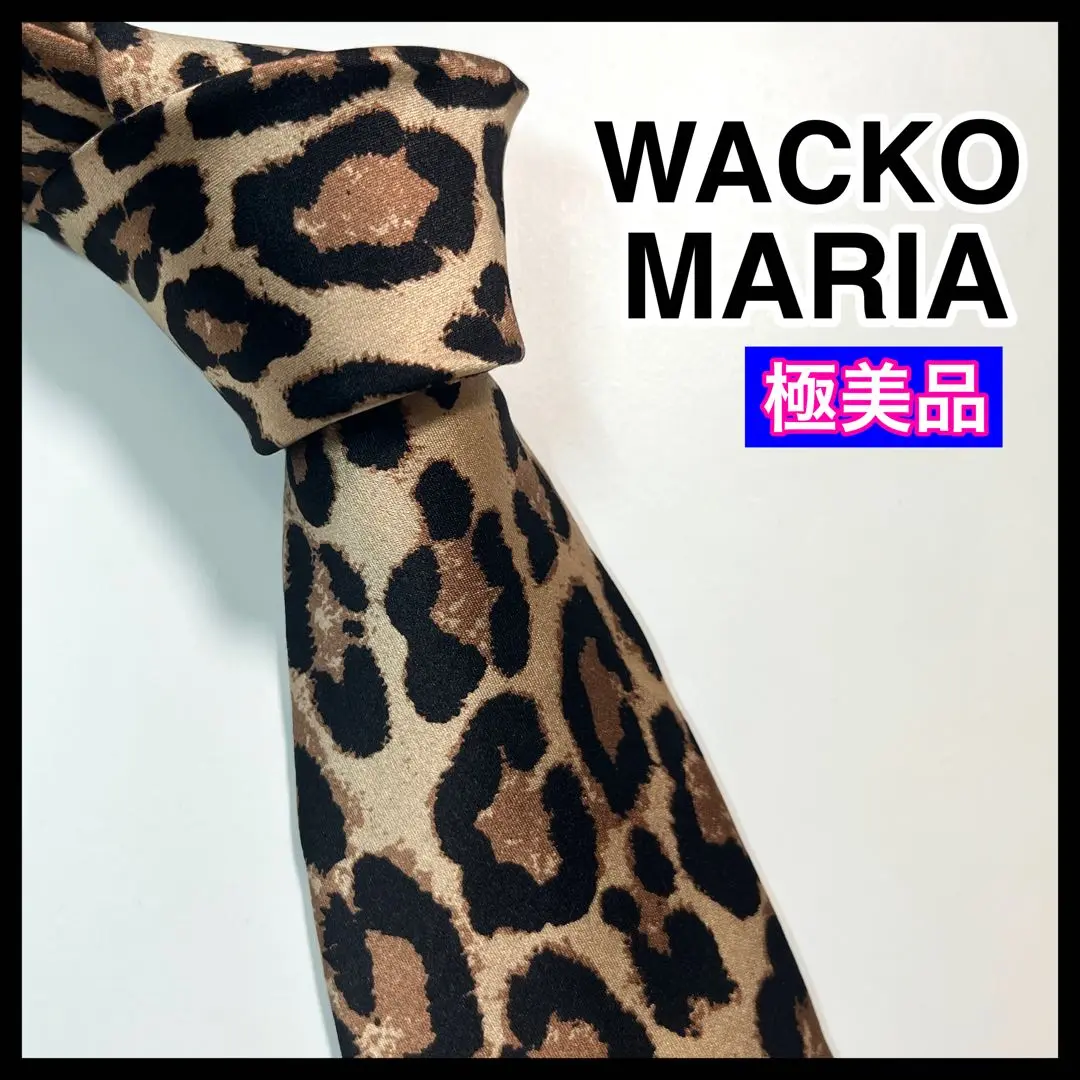 WACKO MARIA ワコマリア ネクタイ　黒　レオパード　光沢 WACKO MARIA ワコマリア ネクタイ 黒 レオパード 光沢 - メルカリ