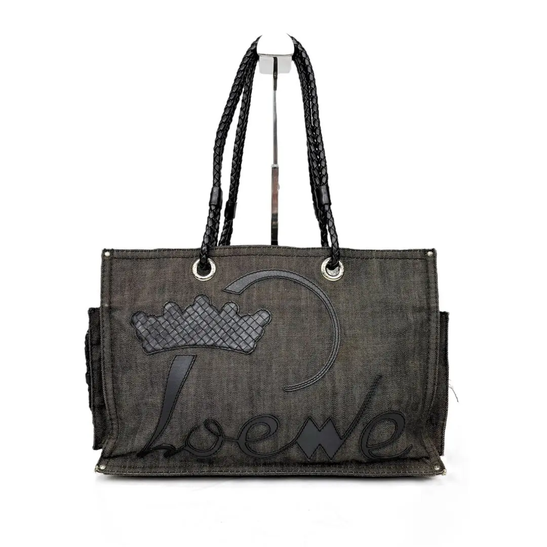 ロエベ LOEWE ショッパートート クラウン デニム トートバッグ ショルダー 楽天市場】【バッグ】LOEWE ロエベ アナグラム ショッパー