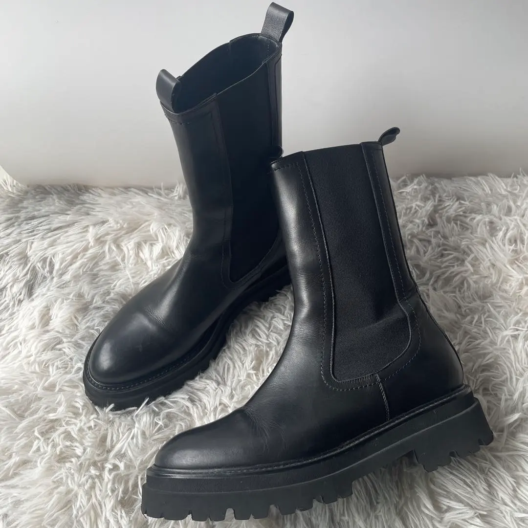 【ほぼ未使用】パスクッチ サイドゴアブーツ 37 中古・古着通販】PASCUCCI (パスクッチ) サイドゴアブーツ