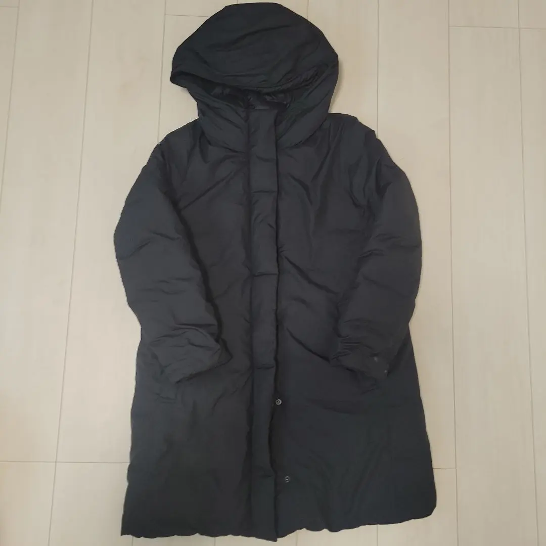 Thumbnail of MUJI Black Long Down Coat, Size S