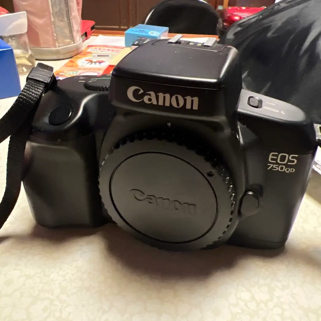 【動作確認済】Canon EOS 750 QD フィルム一眼レフカメラ　レンズ付 動作確認済】Canon EOS 750 QD フィルム一眼レフカメラ レンズ付