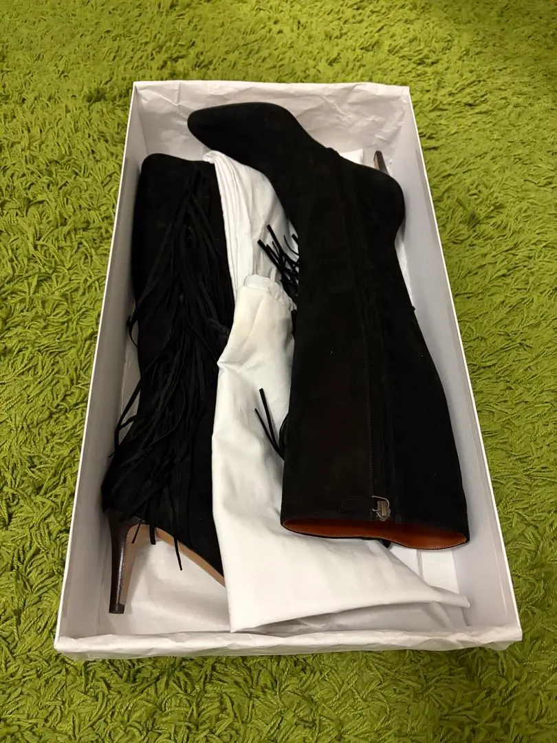 Thumbnail of First come, first served ⭐️ MICHEL VIVIEN Black Fringe Long Boots - New