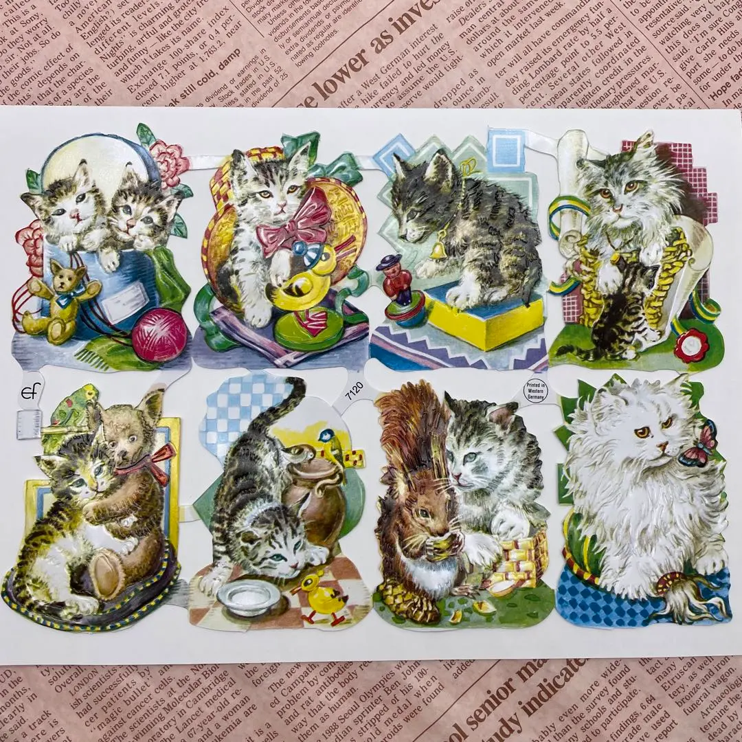 Thumbnail of Collage Material Chromo "Kitten's Favorite" (550 yen included)