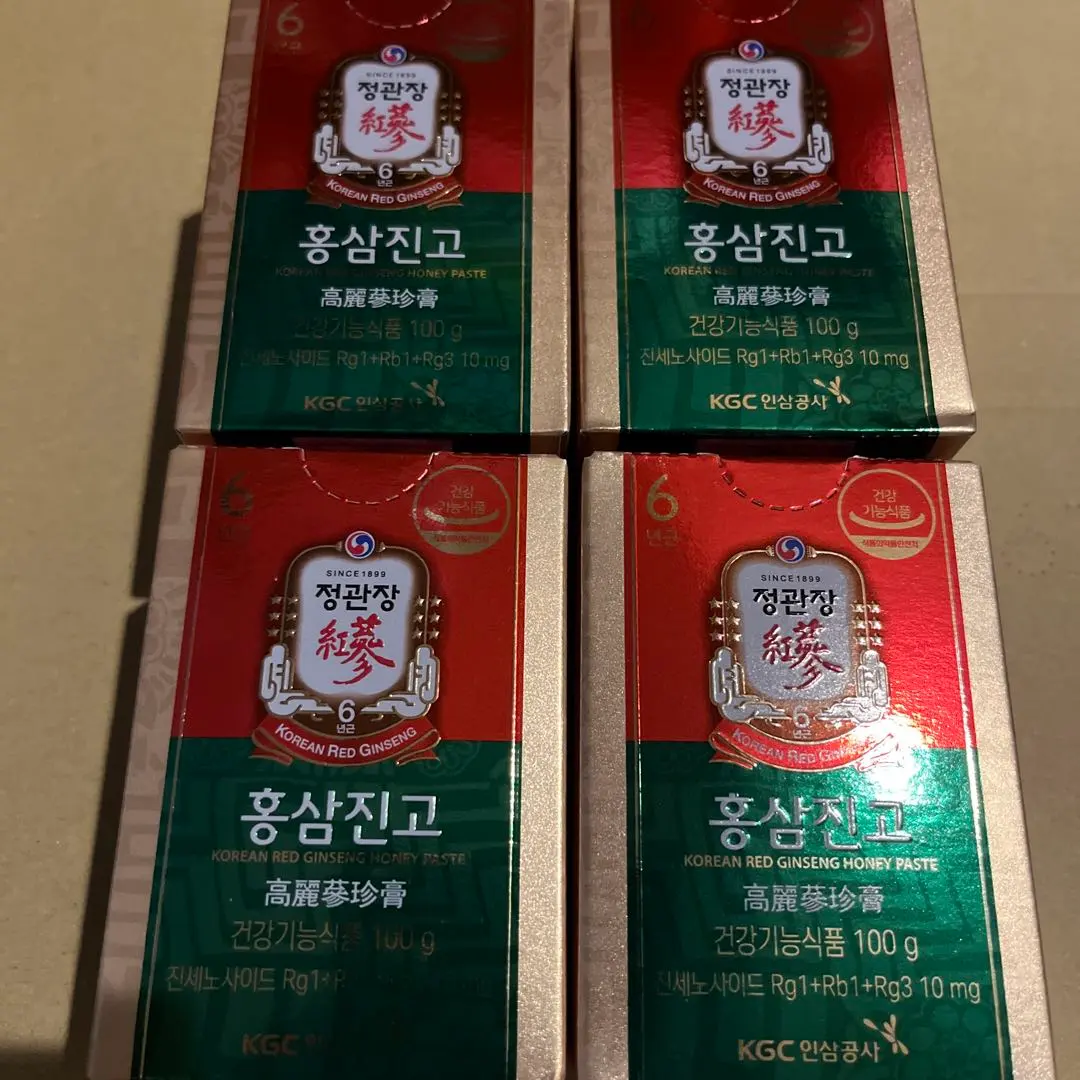 Thumbnail of New, unopened, Jeonggwanjang Korean Red Ginseng, Korean Ginseng Jin-Go Extract 100g, 4 boxes