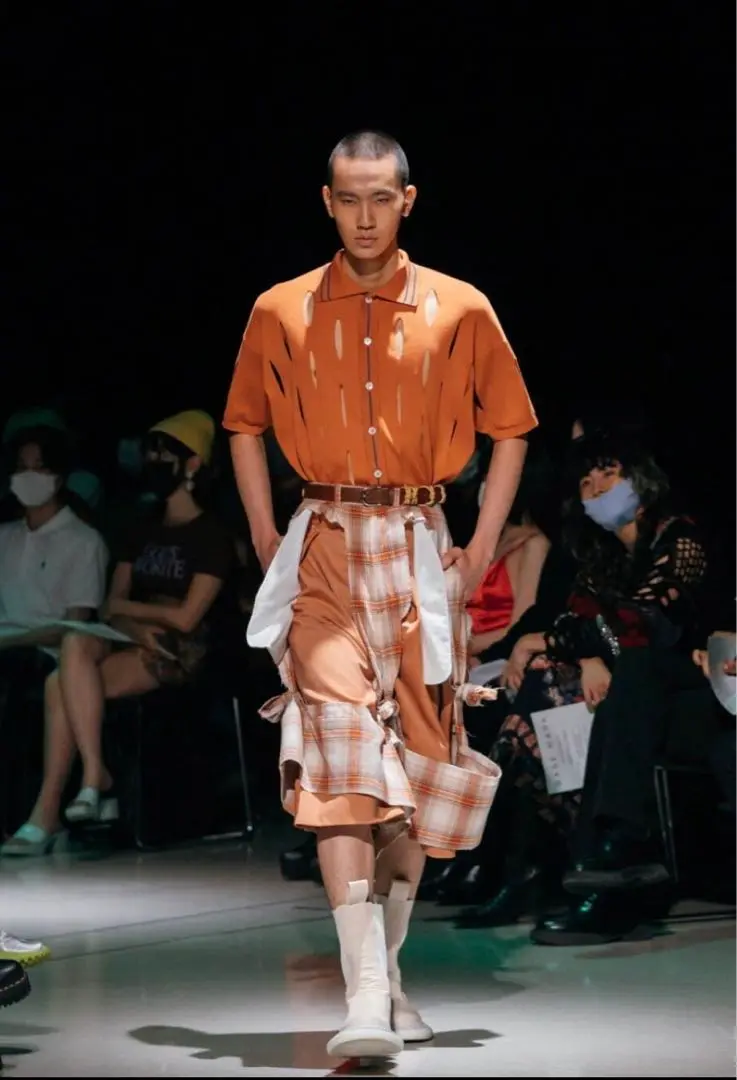 スポーツ コムデギャルソン オムプリュス チェック 切り替え ポリ ポロシャツ コムデギャルソン オムCOMME des GARCONS HOMME ポリレーヨン