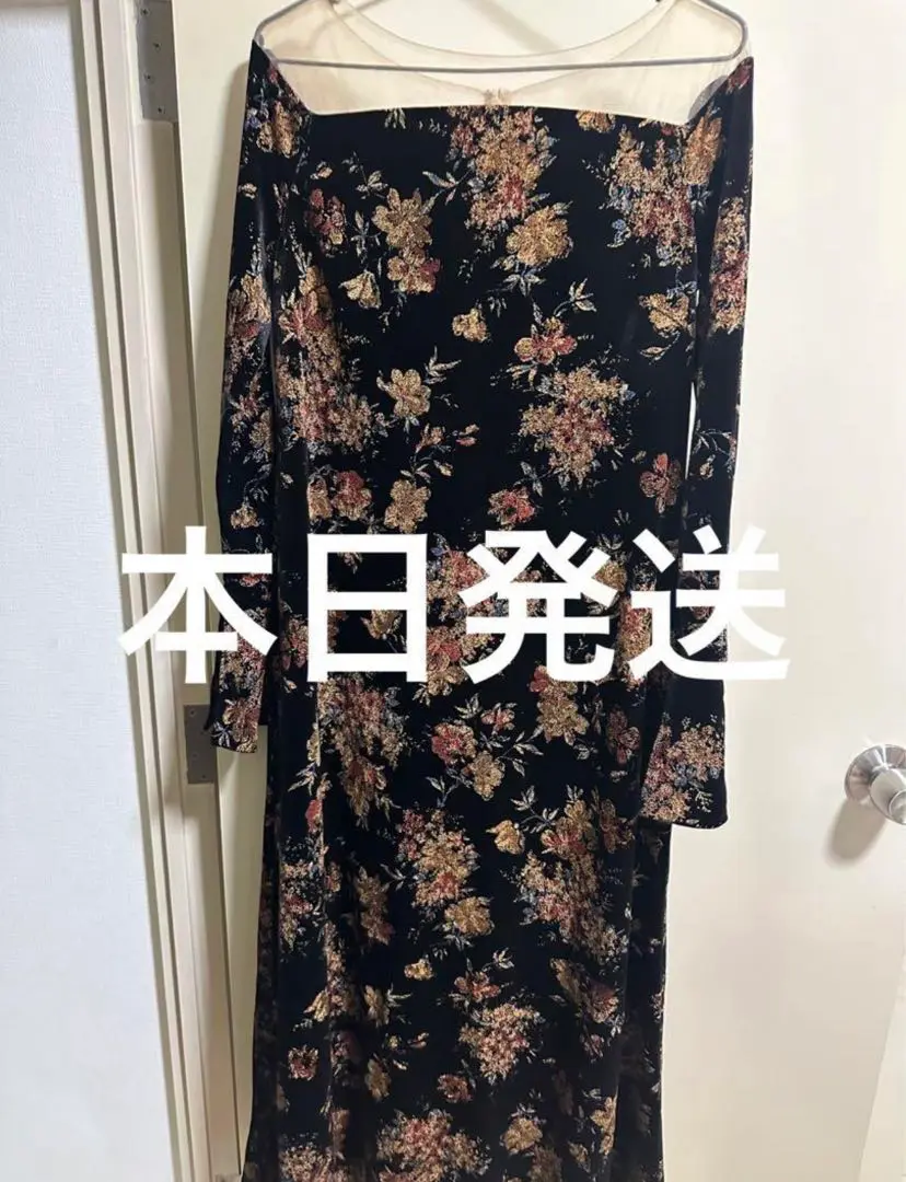 FLOWER PRINT VELOUR DRESS（ドレス）｜Ameri（アメリ）の