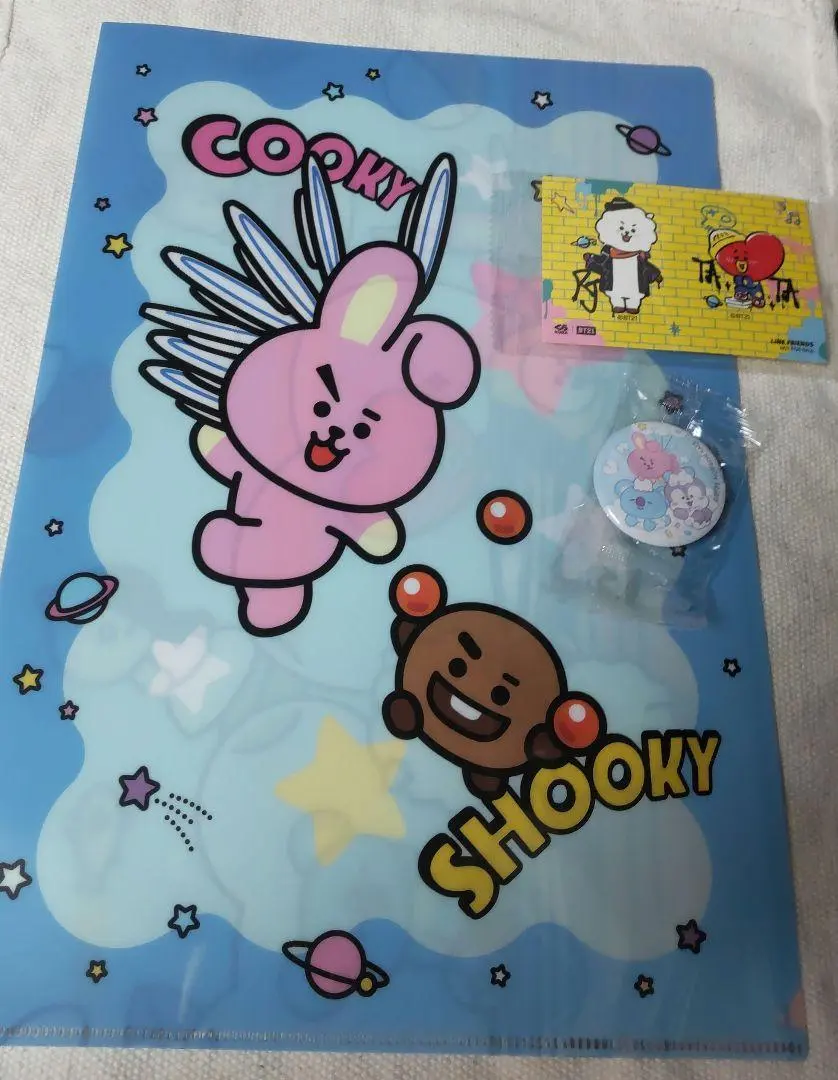 Thumbnail of Kura Sushi BT21 Collaboration 3-piece Set: Clear File, Can Badge, Sticker