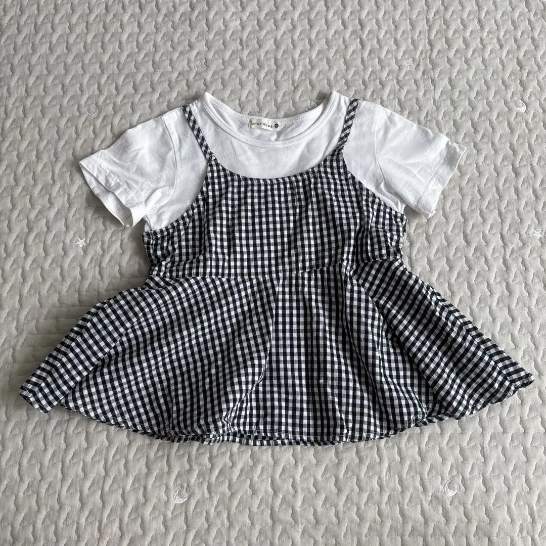 petit main branshes 女童 緊身褲 130 套裝 T恤 的縮圖