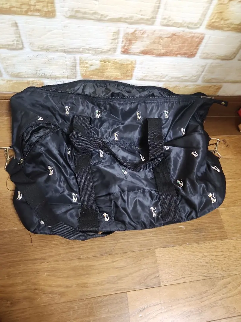 Thumbnail of Black Embroidered Logo Dance Bag