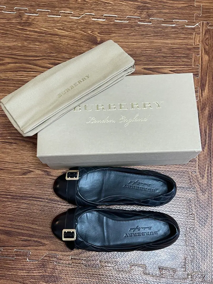 Burberry バーバリー レザー 革 バレエシューズ フラットシューズ 靴 2025年最新】BURBERRY レディース フラットシューズ・バレエ