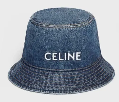 CELINE バゲハ　デニム　L 61 CELINE】セリーヌ トリオンフ バケットハット デニム (CELINE