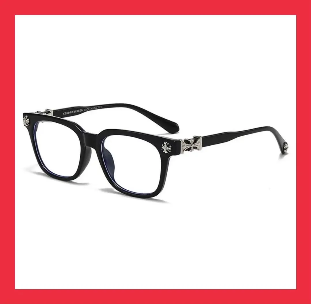 Thumbnail of Must-see for Chrome Hearts fans!! Gold-rimmed fashion glasses, ships same day