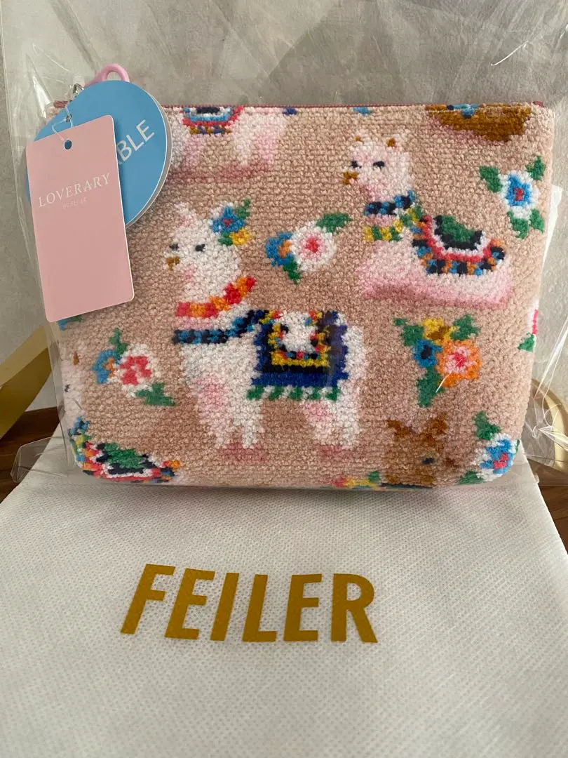 FEILER】ふわふわアルパカ ティッシュポーチ 新品未使用品