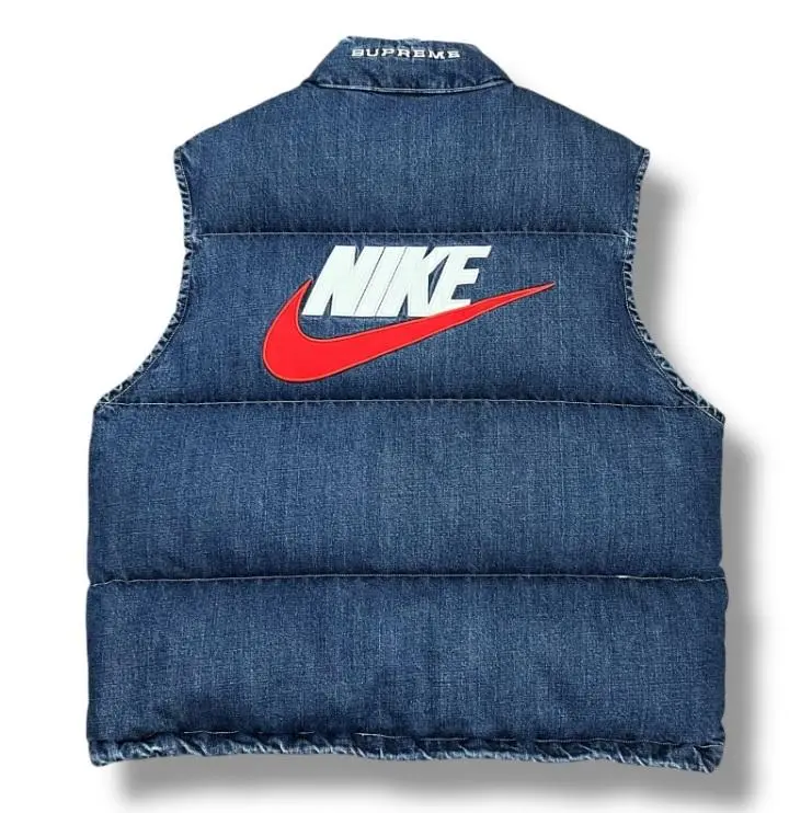 Supreme/Nike デニムパファーベスト ブラック