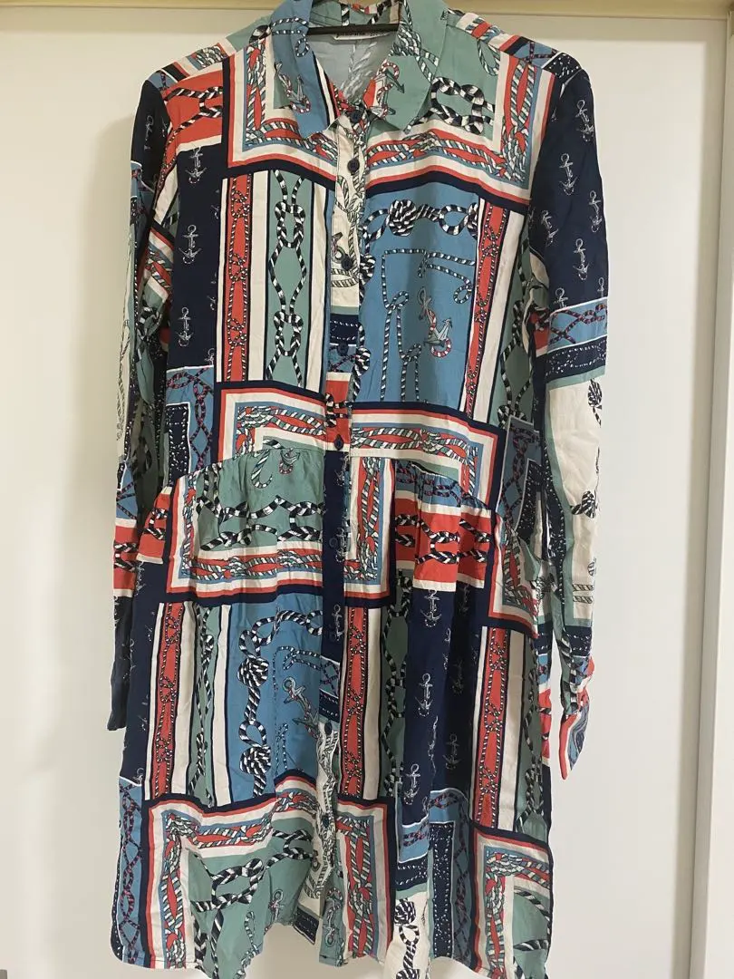 Thumbnail of Stradivarius Marine Pattern Shirt Dress 【S】